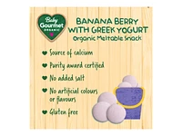 Baby Gourmet Mushies Snacks - Banana Berry with Greek Yogurt - 23g