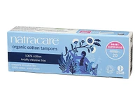 Natracare Organic Cotton Tampons - Super Plus - 20's