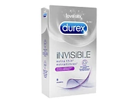 Durex Invisible Extra Thin Condoms - Extra Smooth - 8s