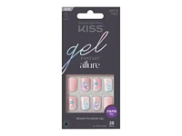 Kiss gel FANTASY allure False Nails Kit - Short - Variation - 28's