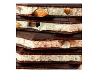 Seattle Chocolate Bodil Jane Creme Brulee Crackle White and Dark Chocolate Truffle Bar - 70g