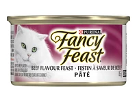 Fancy Feast Wet Cat Food - Pate Beef Flavour Feast - 85g