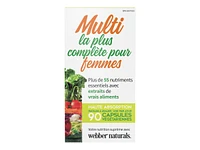 Webber Naturals Women's Most Complete Multi Vegetarian Capsules - 90's