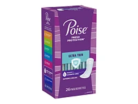 Poise Ultra Thin Long lenth Incontinence & Postpartum Pads - Ultimate Absorbency - 26 Count