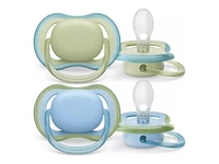 Philips Avent Ultra Air Pacifier Set - 0-6 Months - Pastel Green / Celestial Blue - 2 pack