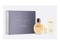 Calvin Klein Obsession Eau de Toilette, After Shave Balm and Deodorant Gift Set - 3 piece