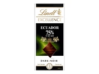 Lindt Excellence Ecuador Dark Chocolate Bar - 75% Cacao - 100g