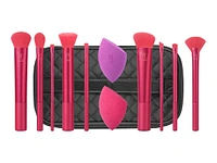 Real Techniques Limited Edition Frost Your Face Make-up Brush and Sponge Set - 12 piece