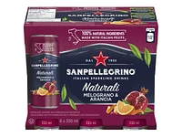 Sanpellegrino Naturali Sparkling Water - Melograno and Arancia - 6 x 330ml