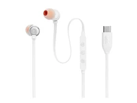 JBL TUNE 310C USB-C Earphones - White - JBLT310CWHTAM