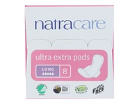 Natracare Ultra Extra Pads - Long - 8s