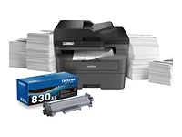 Brother Wireless All-in-One Black and White Laser Printer - MFCL2820DWXL