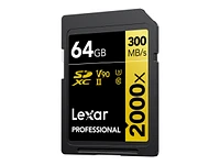 Lexar Professional 2000x Flash Memory Card - 64GB - LSD2000064G-BNNNU