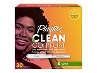 Playtex Clean Comfort Tampons - Super - 30's