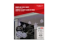 Danson Decor LED Light Chain - Cool White - Snowflakes - 2.7m