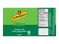 Schweppes Ginger Ale - 6x222ml