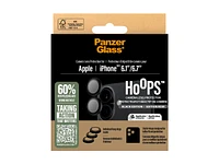 PanzerGlass Hoops Lens Protector for Apple iPhone 16 and 16 Plus - Black