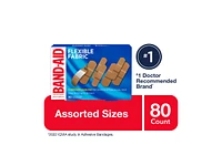 BAND-AID Flexible Fabric Bandages - Assorted Sizes - 80's