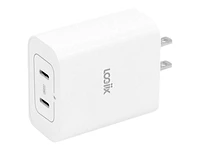 Logiix Power Cube 40 Duo Wall Charger - White - LGX13295