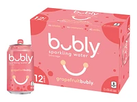 Bubly Sparkling Water - Grapefruit - 12x355ml