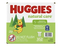 Huggies Natural Care Sensitive Baby Wipes Refills - Unscented - 2pk/352 Wipes