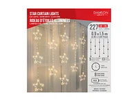 Danson Decor LED Light Curtain - Warm White - Stars - 227 Lights