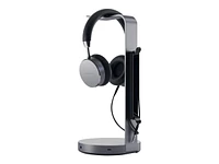 Satechi Aluminum USB Headphone Stand - Space Grey - ST-UCHSHM