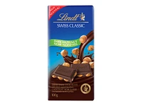 Lindt Swiss Classic Dark Chocolate Bar - Dark Hazelnut - 100g