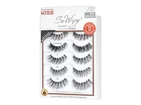 Kiss Curated Collection So Wispy False Lashes Variety Pack - 5 pairs