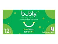 Bubly Sparkling Water - Lime - 12x355ml