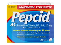 Pepcid AC Acid Controller Maximum Strength Tablets - 25's