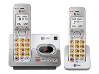 AT&T 2 Handset Cordless Phone Answering System with Caller ID/Call Waiting - White - EL52203