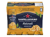 Sanpellegrino Naturali Sparkling Water - Aranciata - 6 x 330ml