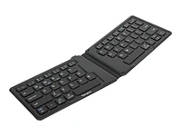 Targus Ergonomic Foldable Antimicrobial Bluetooth Keyboard - Black - AKF003US