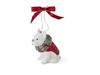 Spode Christmas Tree Ornament - French Bulldog