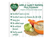 Baby Gourmet Organic Wholegrain Baby Cereal - Apple Sweet Potato Multigrain - 208 g