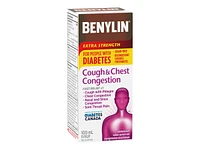 Benylin Extra Strength Cough & Chest Congestion Syrup for People with Diabetes - 100ml