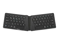 Targus Ergonomic Foldable Antimicrobial Bluetooth Keyboard - Black - AKF003US