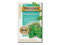 Twinings Superblends Probiotics+ Herbal tea - Peppermint and Fennel - 18's