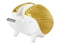 Scotch Designer Hedgehog Desktop Tape Dispenser - 19mm - Gold/White - C47-HEDGEHOG-G