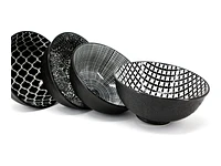 BIA Bowl Set - Black/White - 4 piece