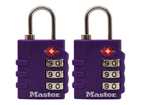 Master Lock Set Your Own Combination Luggage Lock - 2 pack - Assorted - 4684T