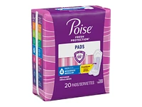 Poise Incontinence Pads - Moderate Absorbency - Regular - 20 Count