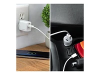 Hypergear Power Adapter Kit - AC Power Adapter & Car Power Adapter - White - 15408