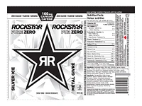 RockStar Pure Zero Energy Drink - Silver Ice - 473ml