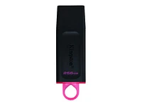 Kingston DataTraveler Exodia USB Flash Drive- Black/Pink - 256GB - DTX/256GB