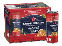 Sanpellegrino Naturali Sparkling Water - Aranciata Rossa - 6 x 330ml