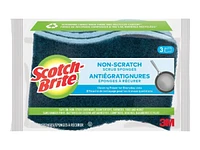 3M Scotch-Brite No Scratch Scrub Sponge - 3 pack