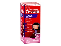 Tylenol* Children's Cold & Cough Suspension Liquid - Bubble Gum - 100ml� �