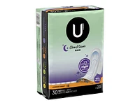 U by Kotex Clean & Secure Sanitary Pads - Overnight - Maxi - 30's